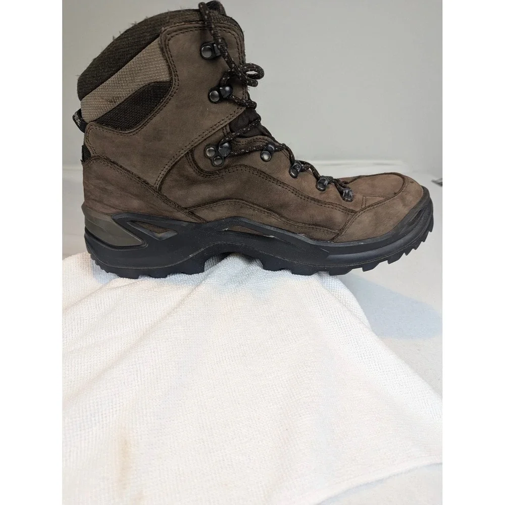 Lowa Renegade GTX Mid Mens Hiking Boots Brown Gore-Tex Vibram Sz 12 510943-0455